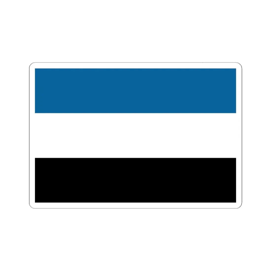Manchurian Tricolor Flag (China) STICKER Vinyl Kiss-Cut Decal 6 Inch White - The Sticker Space
