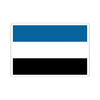 Manchurian Tricolor Flag (China) STICKER Vinyl Kiss-Cut Decal 6 Inch White - The Sticker Space