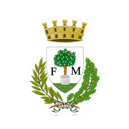 Manduria-Stemma (Italy) (Coat of Arms) STICKER Vinyl Kiss-Cut Decal 2 Inch White - The Sticker Space