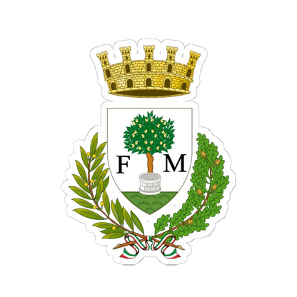 Manduria-Stemma (Italy) (Coat of Arms) STICKER Vinyl Kiss-Cut Decal 6 Inch White - The Sticker Space