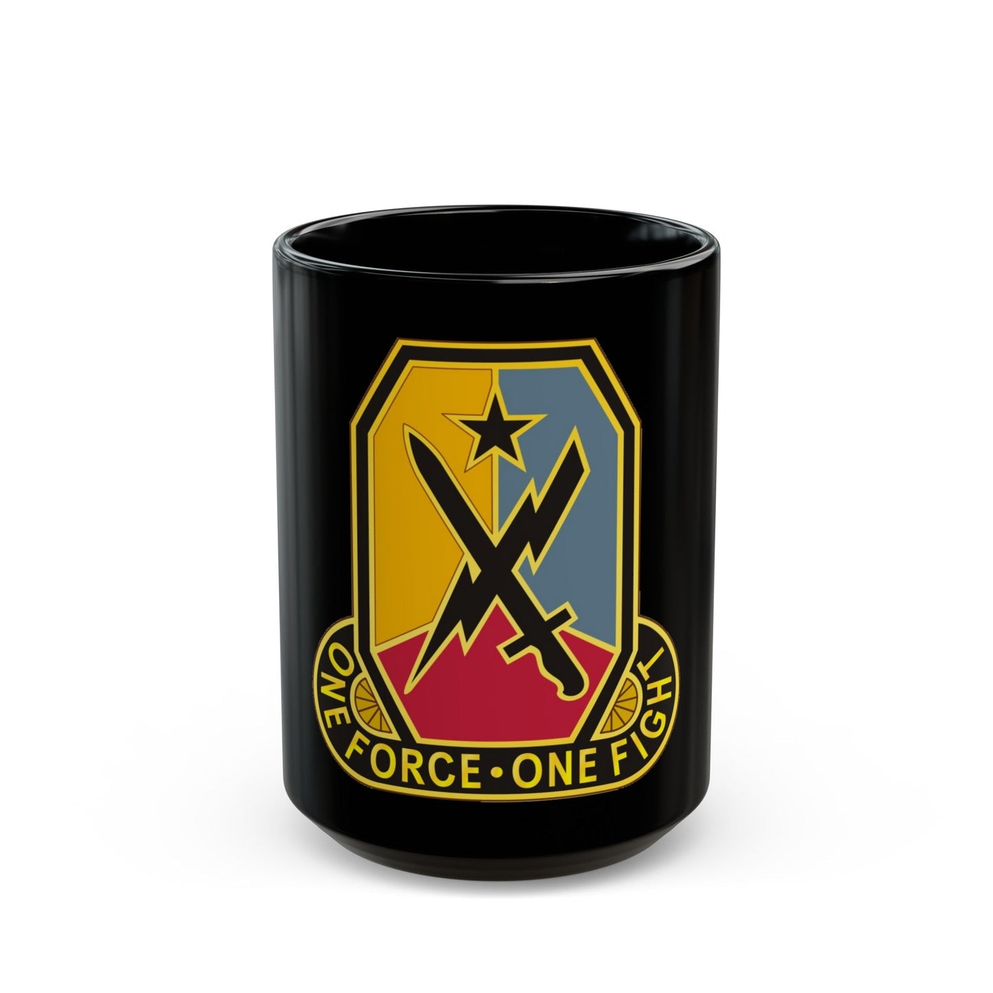 Maneuver Center of Excellence Fort Benning Georgia 2 (U.S. Army) Black Coffee Mug-15oz-The Sticker Space