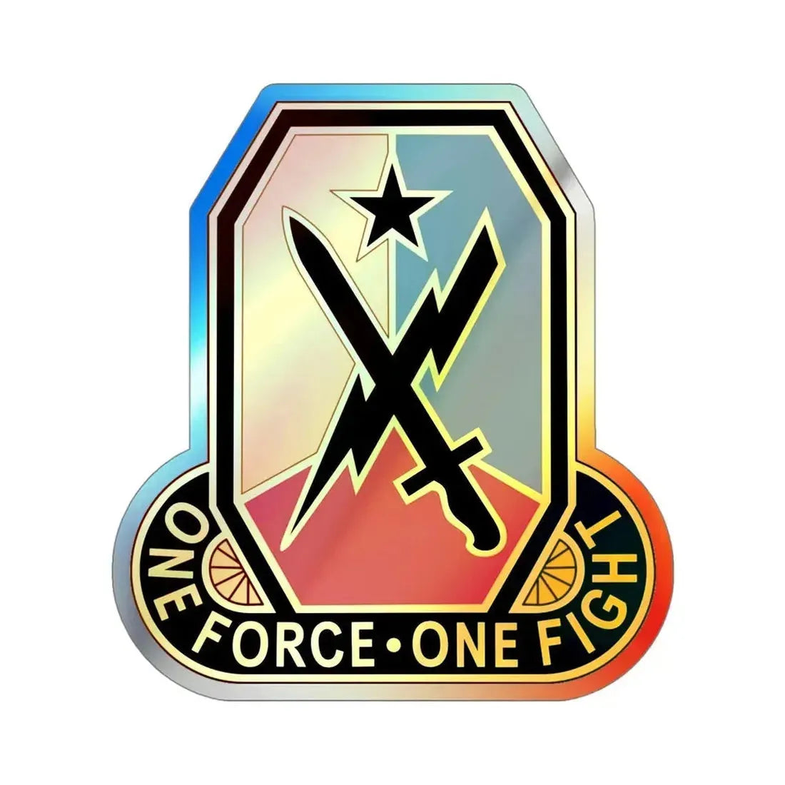Maneuver Center of Excellence Fort Benning Georgia 2 (U.S. Army) Holographic STICKER Die-Cut Vinyl Decal 4 Inch Holographic - The Sticker Space