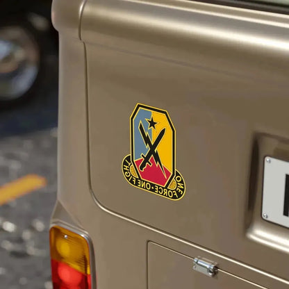 Maneuver Center of Excellence Fort Benning Georgia 2 (U.S. Army) REVERSE PRINT Transparent Die-Cut STICKER - The Sticker Space