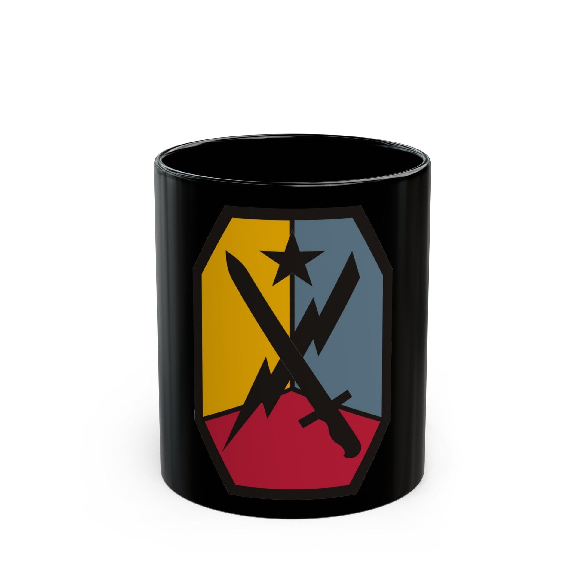 Maneuver Center of Excellence Fort Benning Georgia (U.S. Army) Black Coffee Mug-11oz-The Sticker Space