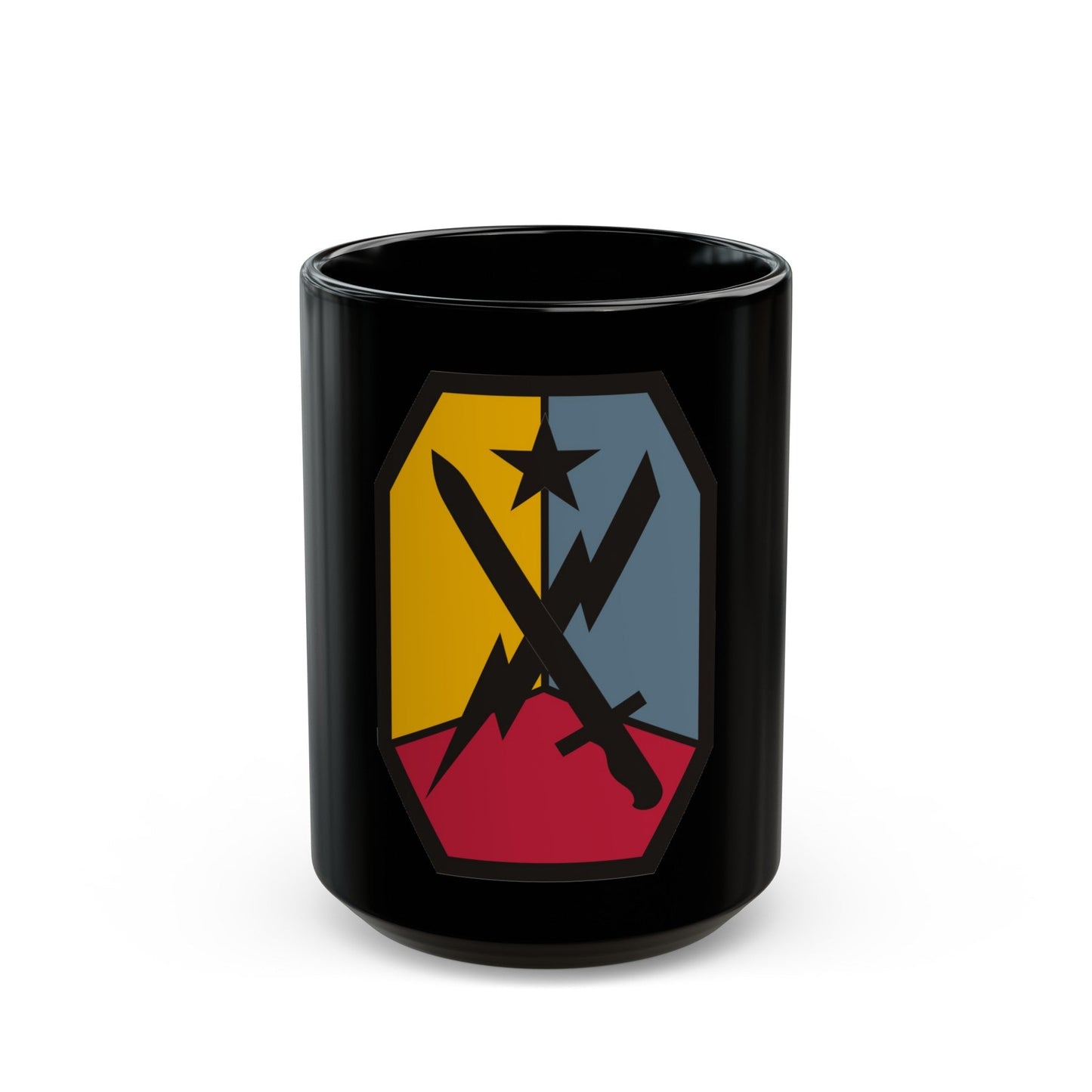 Maneuver Center of Excellence Fort Benning Georgia (U.S. Army) Black Coffee Mug-15oz-The Sticker Space