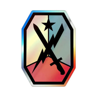 Maneuver Center of Excellence Fort Benning Georgia (U.S. Army) Holographic STICKER Die-Cut Vinyl Decal 2 Inch Holographic - The Sticker Space