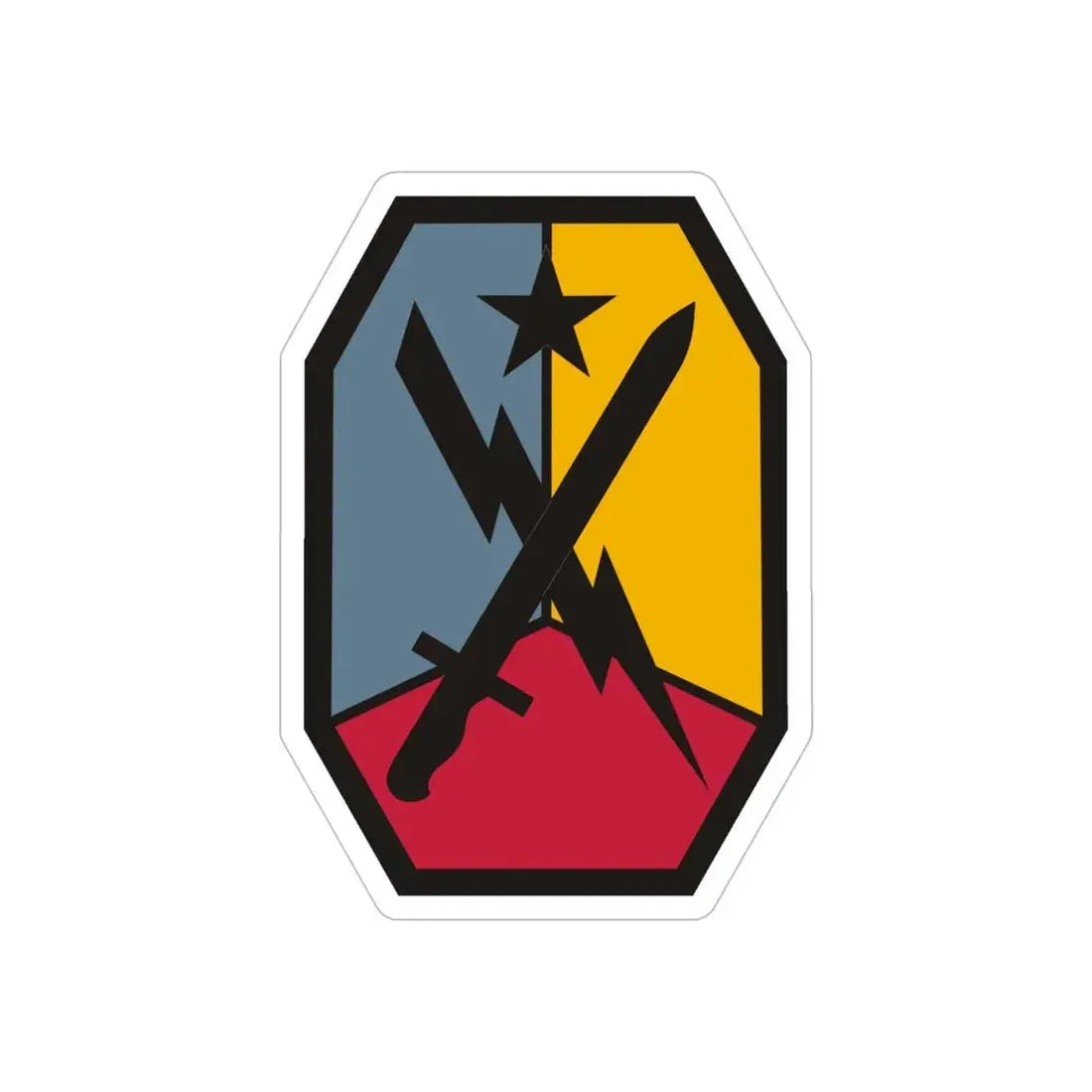 Maneuver Center of Excellence Fort Benning Georgia (U.S. Army) REVERSE PRINT Transparent Die-Cut STICKER - The Sticker Space