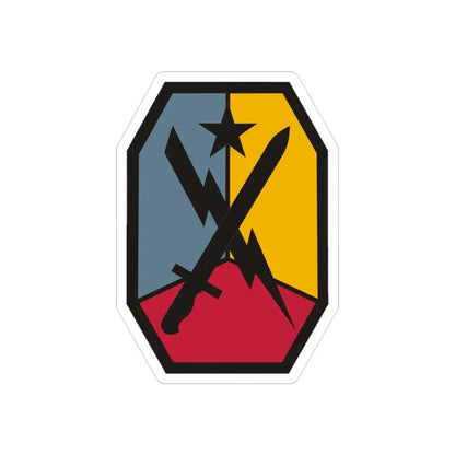 Maneuver Center of Excellence Fort Benning Georgia (U.S. Army) REVERSE PRINT Transparent Die-Cut STICKER - The Sticker Space