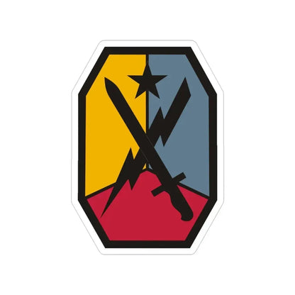Maneuver Center of Excellence Fort Benning Georgia (U.S. Army) Transparent STICKER Die-Cut Vinyl Decal 4 Inch - The Sticker Space