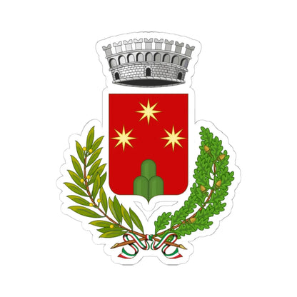 Mangone-Stemma (Italy) (Coat of Arms) STICKER Vinyl Kiss-Cut Decal 6 Inch White - The Sticker Space