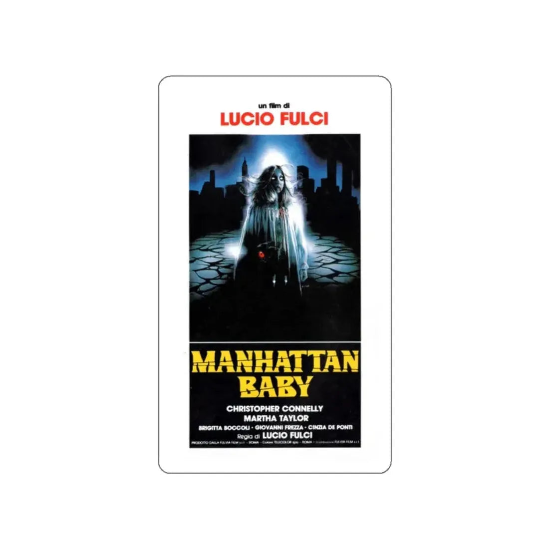 MANHATTAN BABY 1982 Movie Poster STICKER Vinyl Die-Cut Decal 2 Inch - The Sticker Space