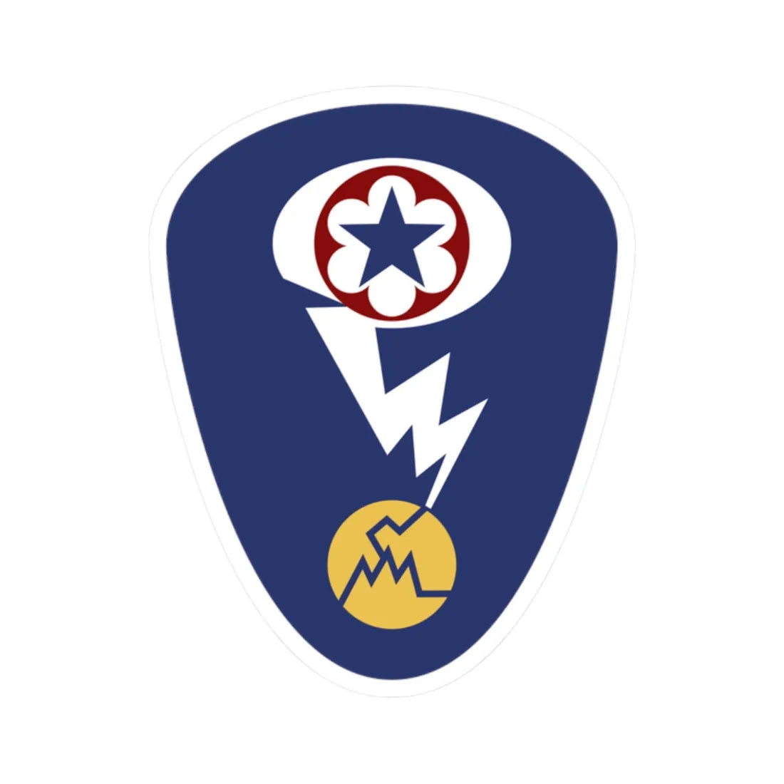 Manhattan District (United States) (Military Rank) STICKER Vinyl Kiss-Cut Decal 2 Inch White - The Sticker Space