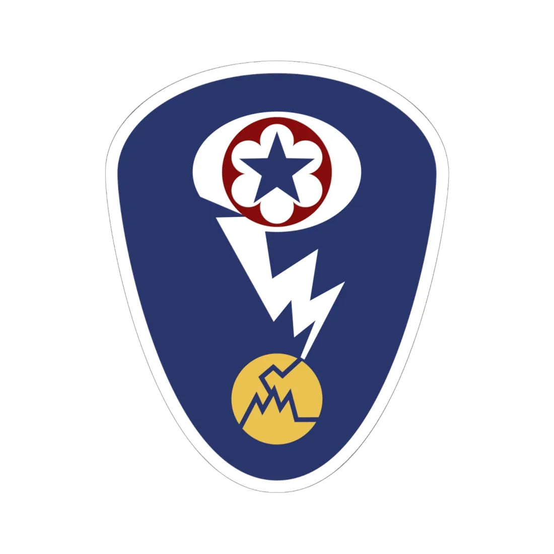 Manhattan District (United States) (Military Rank) STICKER Vinyl Kiss-Cut Decal 6 Inch White - The Sticker Space