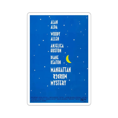 Manhattan Murder Mystery 1993 Movie Poster STICKER Vinyl Die-Cut Decal 4 Inch - The Sticker Space