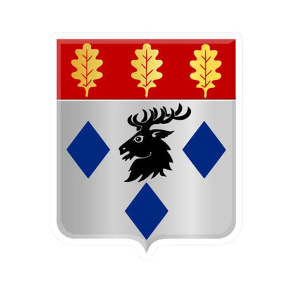 Manhay wapen (Belgium) (Coat of Arms) STICKER Vinyl Kiss-Cut Decal 2 Inch White - The Sticker Space