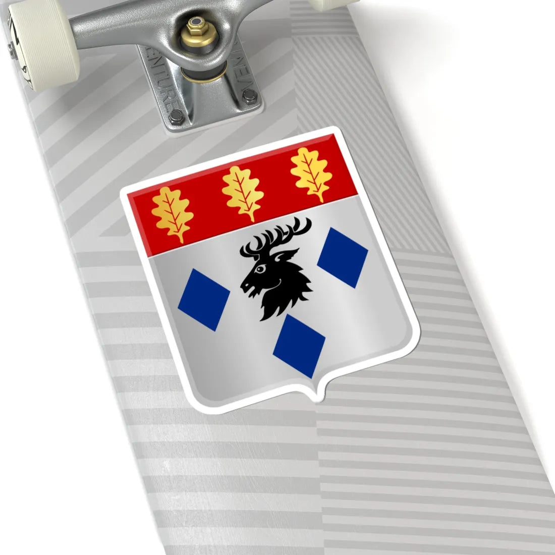 Manhay wapen (Belgium) (Coat of Arms) STICKER Vinyl Kiss-Cut Decal - The Sticker Space