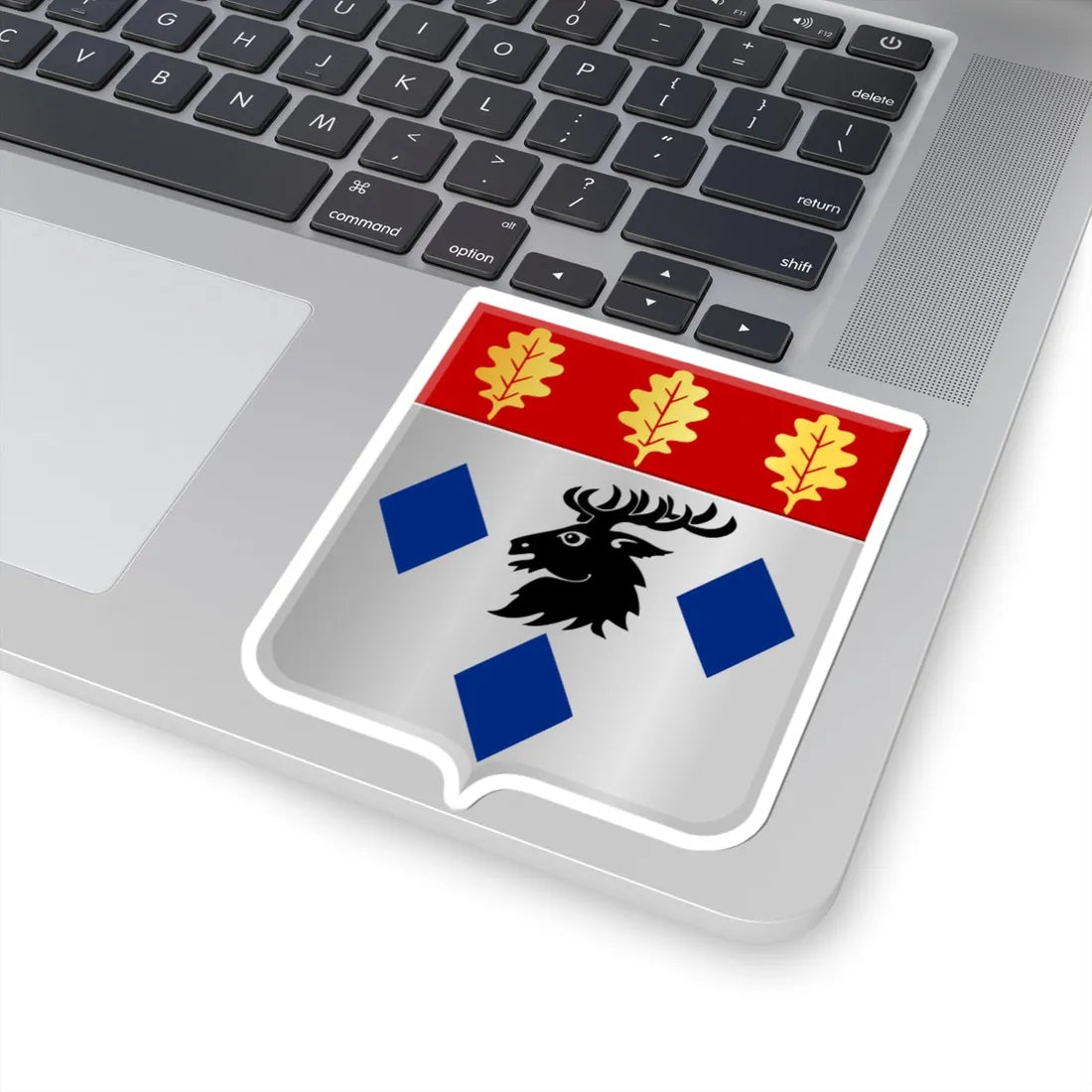 Manhay wapen (Belgium) (Coat of Arms) STICKER Vinyl Kiss-Cut Decal - The Sticker Space