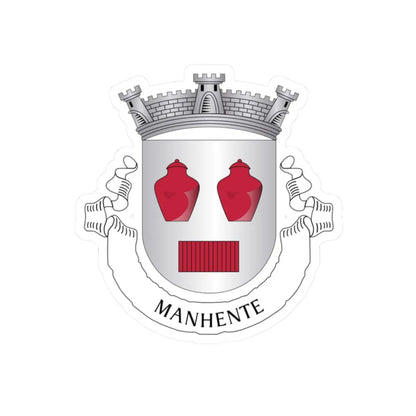 Manhente (Portugal) (Coat of Arms) STICKER Vinyl Kiss-Cut Decal 2 Inch White - The Sticker Space