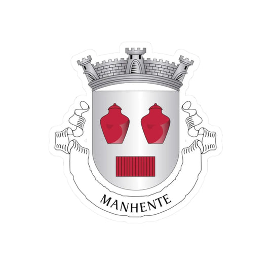 Manhente (Portugal) (Coat of Arms) STICKER Vinyl Kiss-Cut Decal 2 Inch White - The Sticker Space