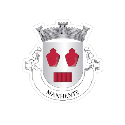 Manhente (Portugal) (Coat of Arms) STICKER Vinyl Kiss-Cut Decal 4 Inch White - The Sticker Space