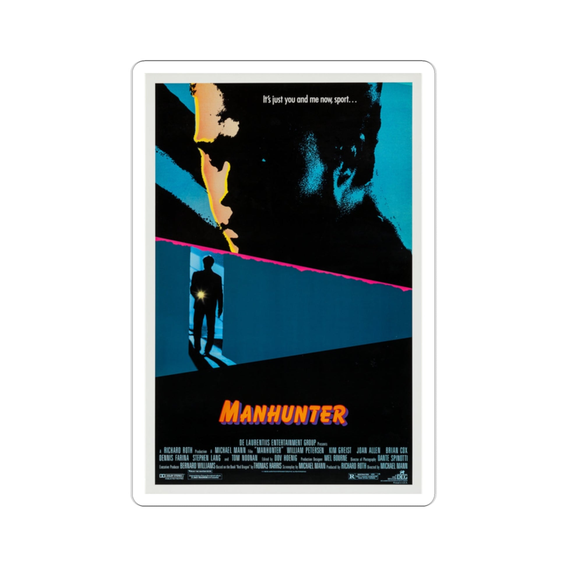 Manhunter 1986 Movie Poster STICKER Vinyl Die-Cut Decal-2 Inch-The Sticker Space