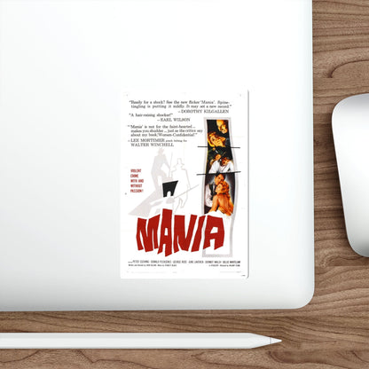 MANIA 1960 (2) Movie Poster STICKER Vinyl Die-Cut Decal-The Sticker Space