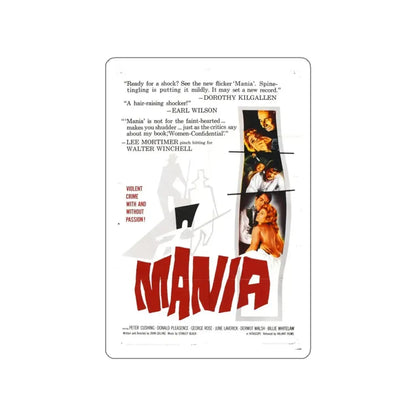 MANIA 1960 (2) Movie Poster STICKER Vinyl Die-Cut Decal - The Sticker Space