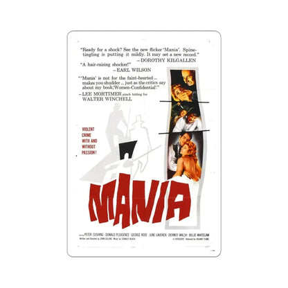 MANIA 1960 (2) Movie Poster - STICKER Vinyl Kiss-Cut Decal 3 Inch White - The Sticker Space