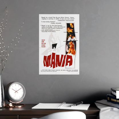 MANIA 1960 (2) - Paper Movie Poster-The Sticker Space