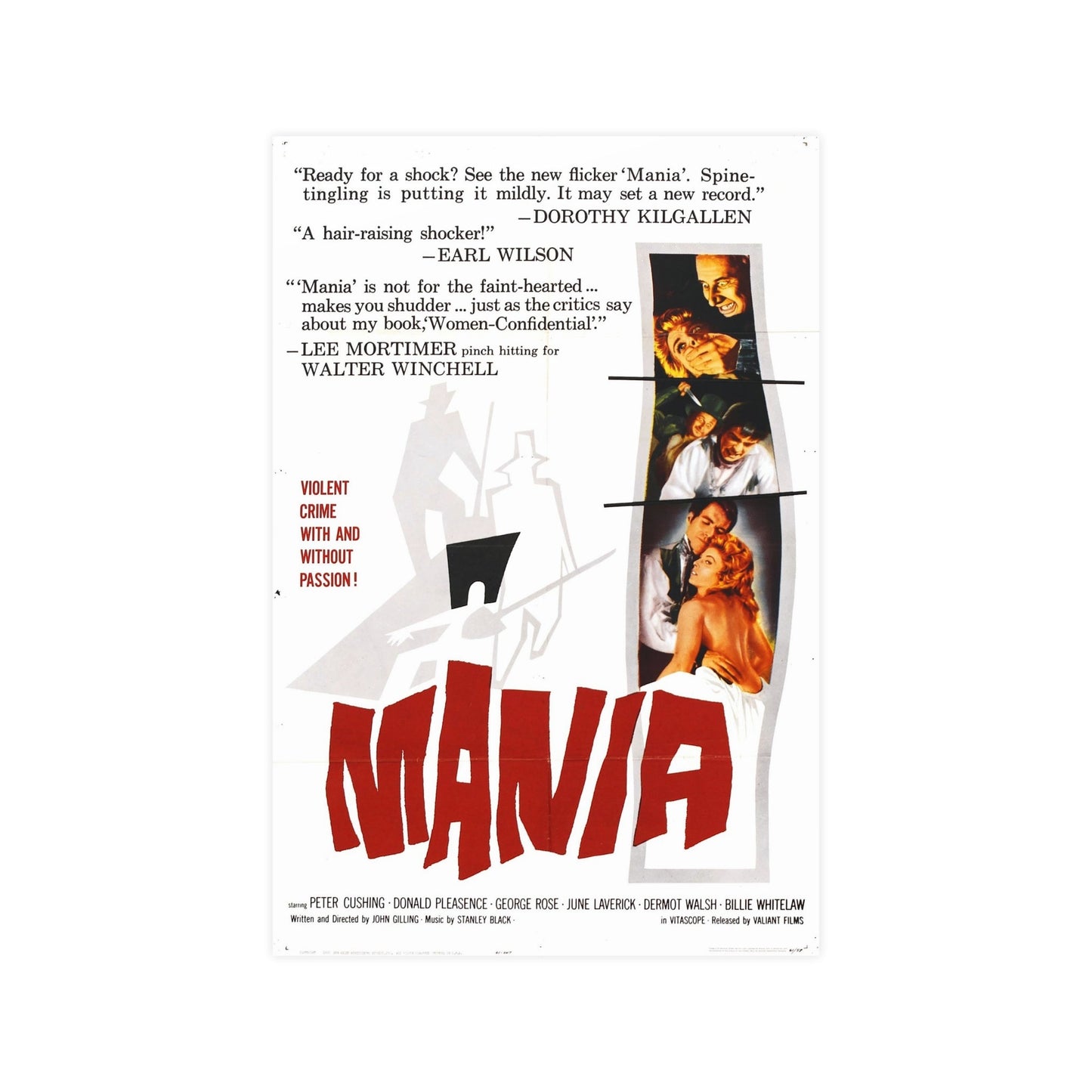 MANIA 1960 (2) - Paper Movie Poster-12″ x 18″ (Vertical)-The Sticker Space