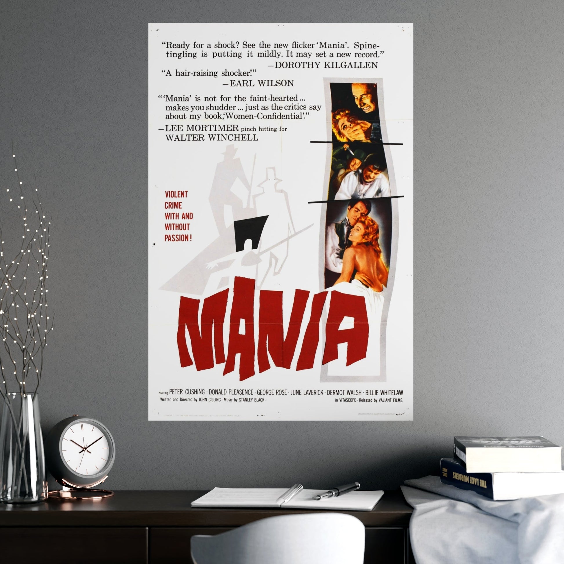 MANIA 1960 (2) - Paper Movie Poster-The Sticker Space