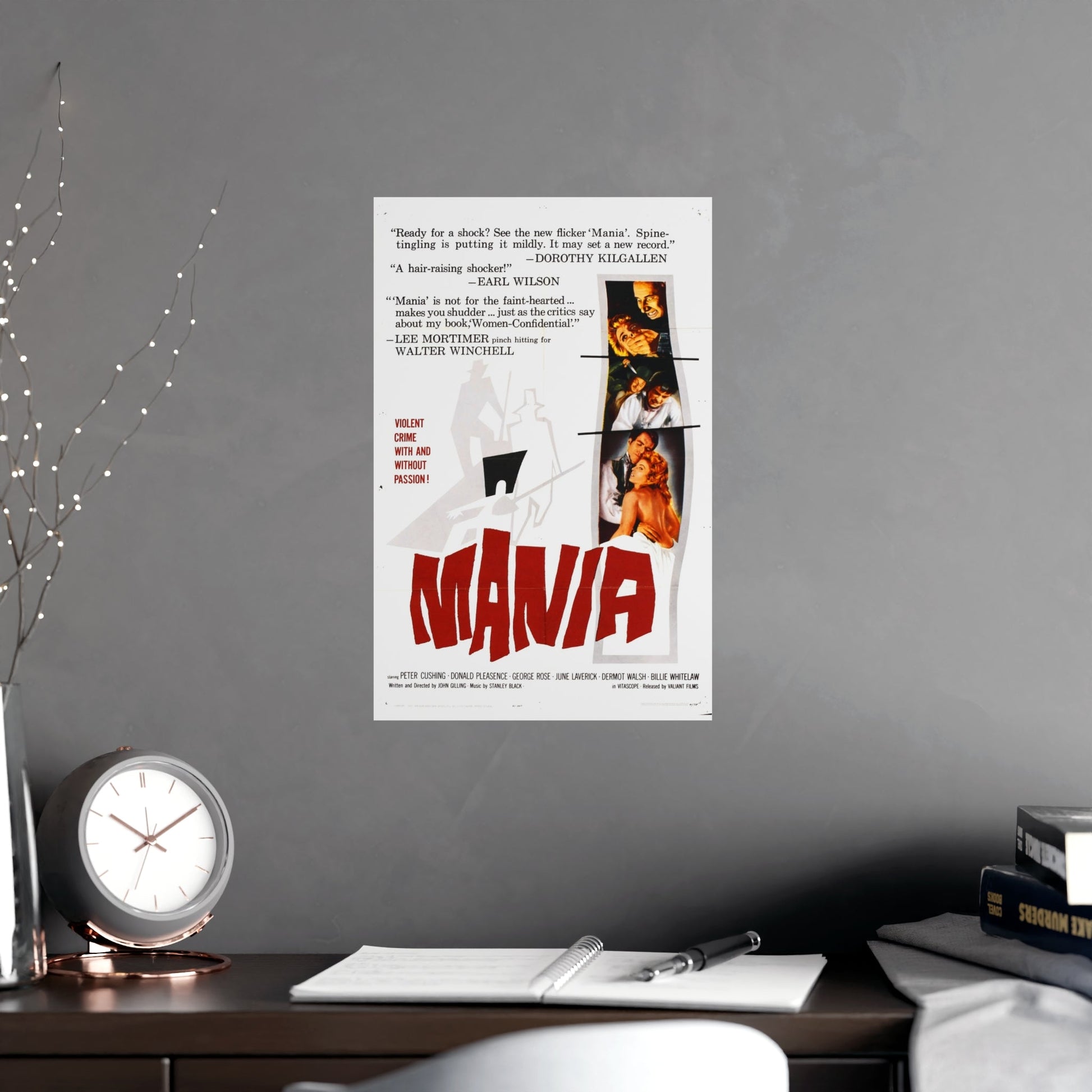 MANIA 1960 (2) - Paper Movie Poster-The Sticker Space