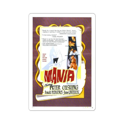 MANIA 1960 Movie Poster - STICKER Vinyl Kiss-Cut Decal 6 Inch White - The Sticker Space