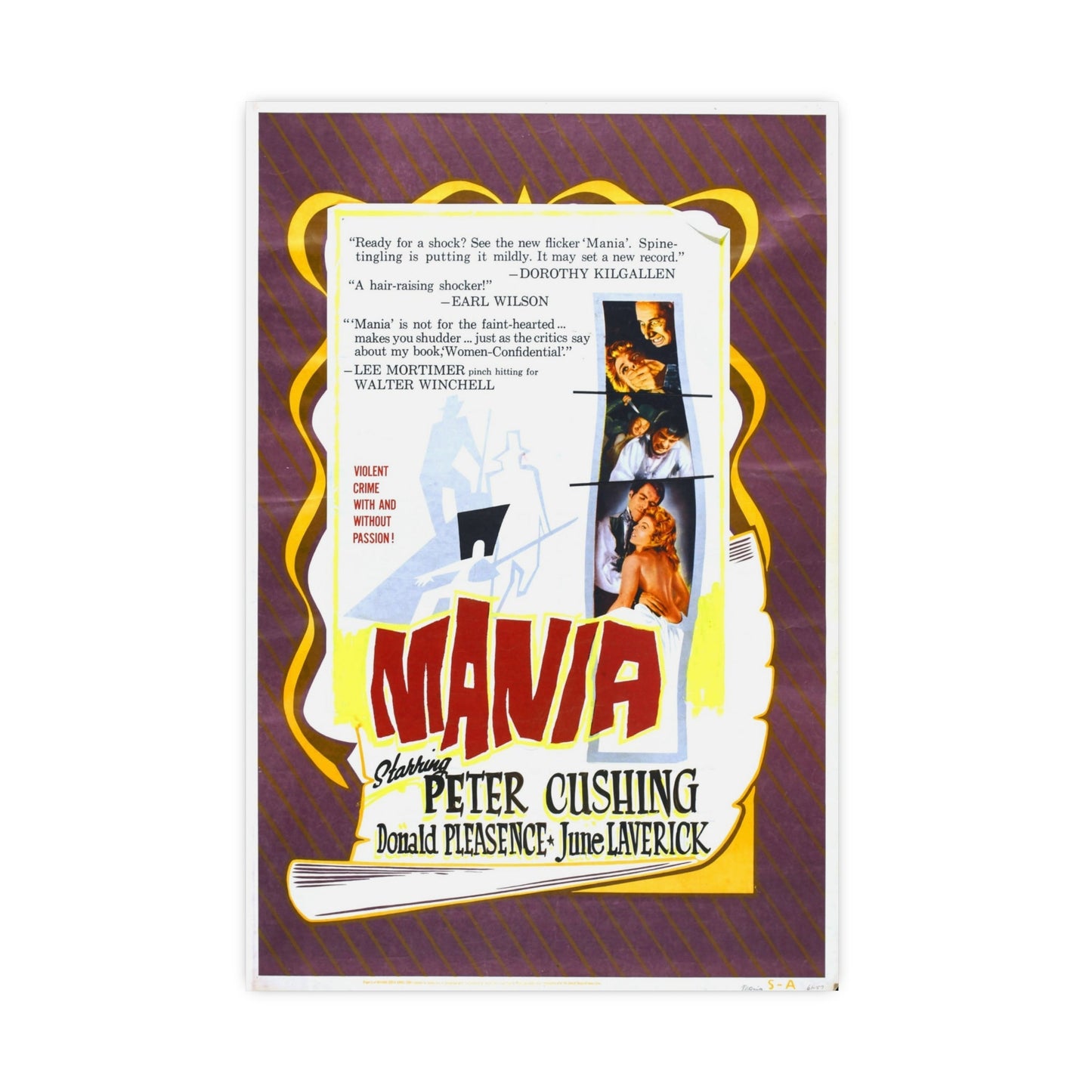MANIA 1960 - Paper Movie Poster-16″ x 24″ (Vertical)-The Sticker Space