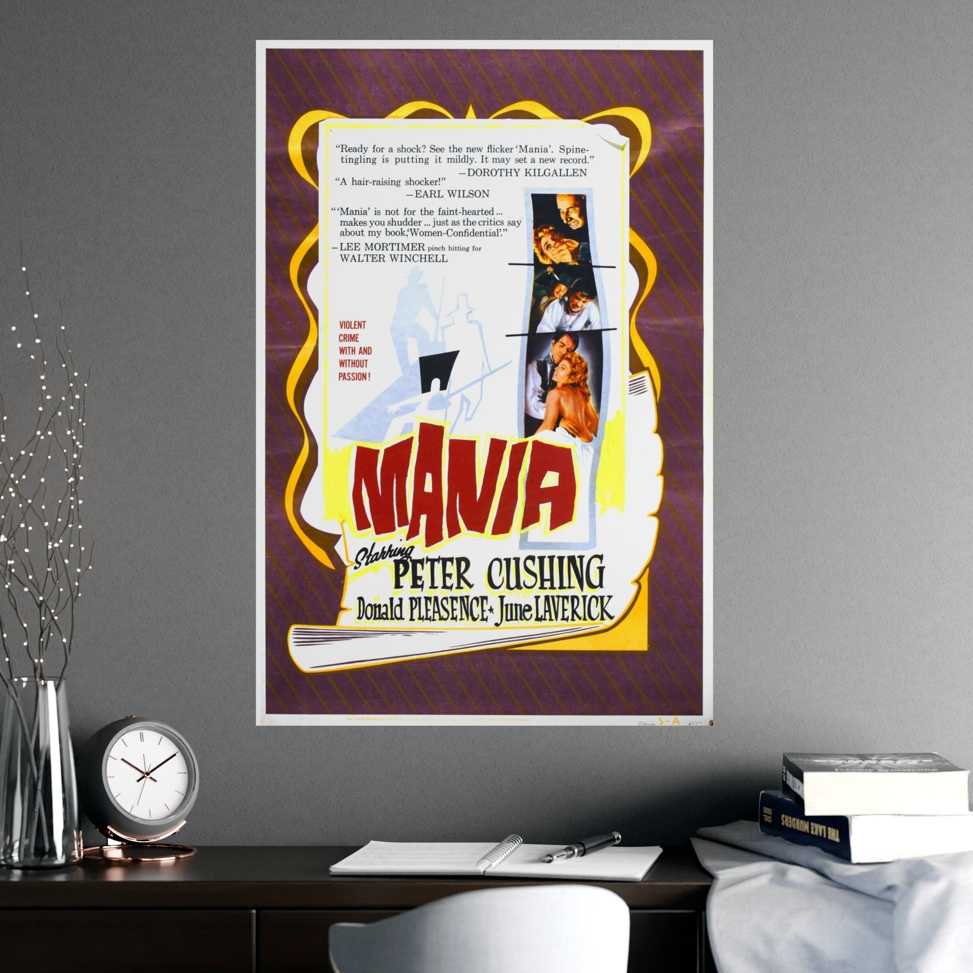 MANIA 1960 - Paper Movie Poster-The Sticker Space