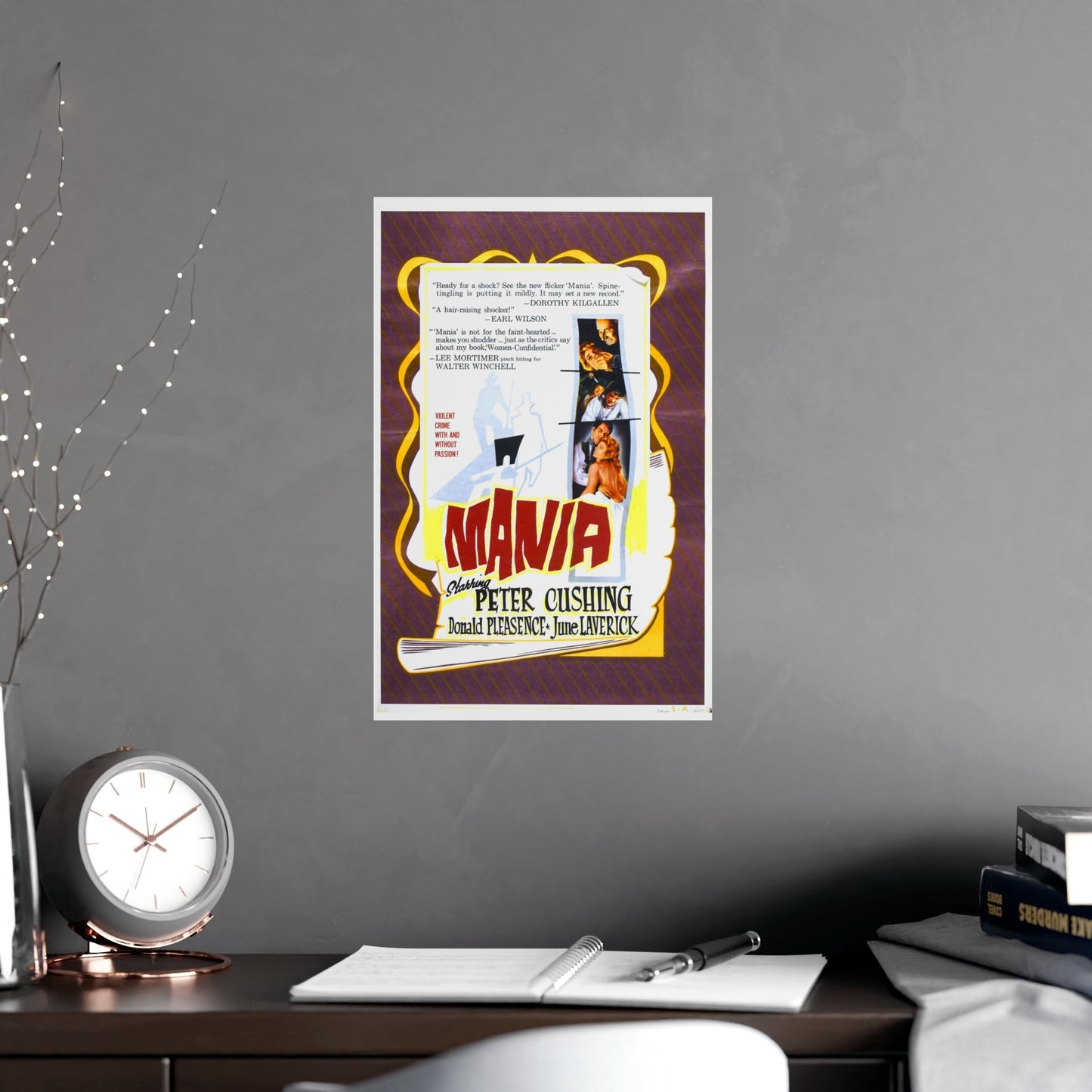 MANIA 1960 - Paper Movie Poster-The Sticker Space