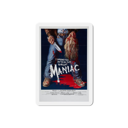 Maniac 1980 Movie Poster Die-Cut Magnet-2" x 2"-The Sticker Space