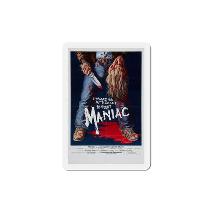 Maniac 1980 Movie Poster Die-Cut Magnet-4" x 4"-The Sticker Space