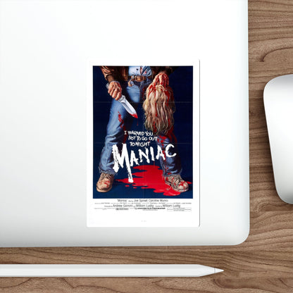 MANIAC 1980 Movie Poster STICKER Vinyl Die-Cut Decal-The Sticker Space