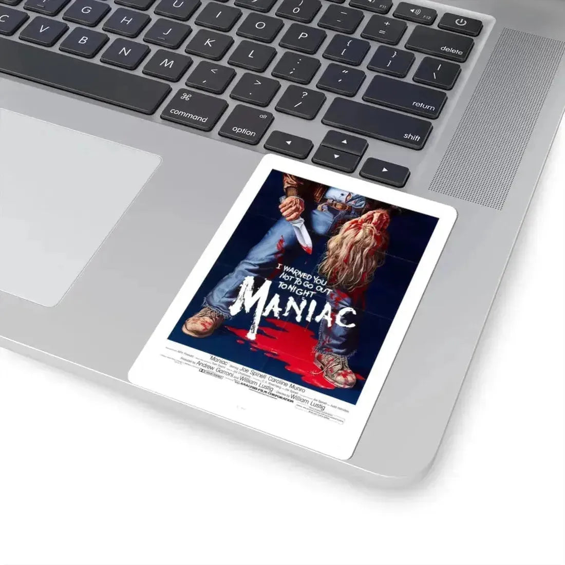 MANIAC 1980 Movie Poster - STICKER Vinyl Kiss-Cut Decal - The Sticker Space