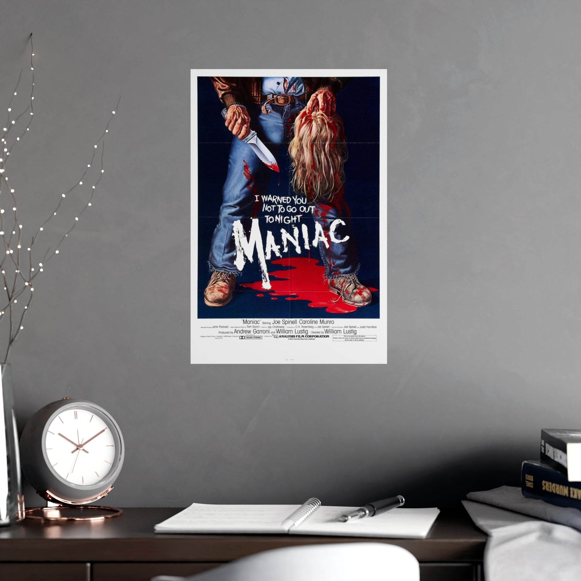 MANIAC 1980 - Paper Movie Poster-The Sticker Space