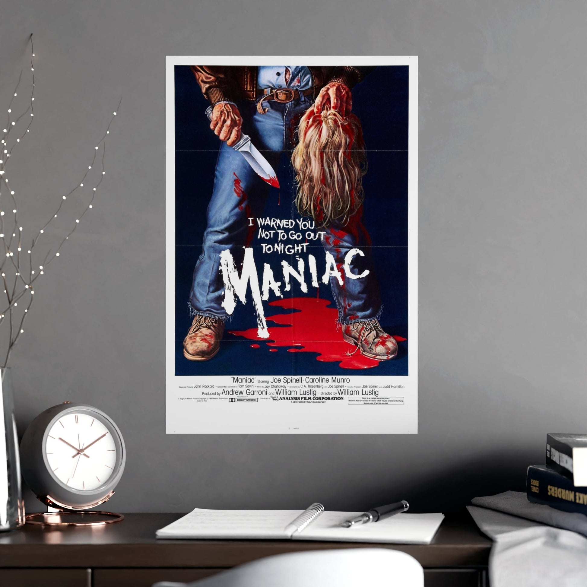 MANIAC 1980 - Paper Movie Poster-The Sticker Space