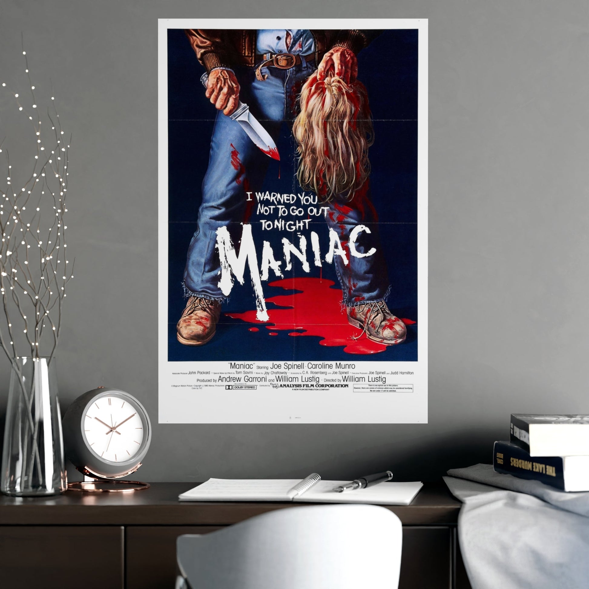 MANIAC 1980 - Paper Movie Poster-The Sticker Space