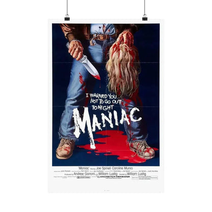 MANIAC 1980 - Paper Movie Poster 16″ x 24″ Matte - The Sticker Space