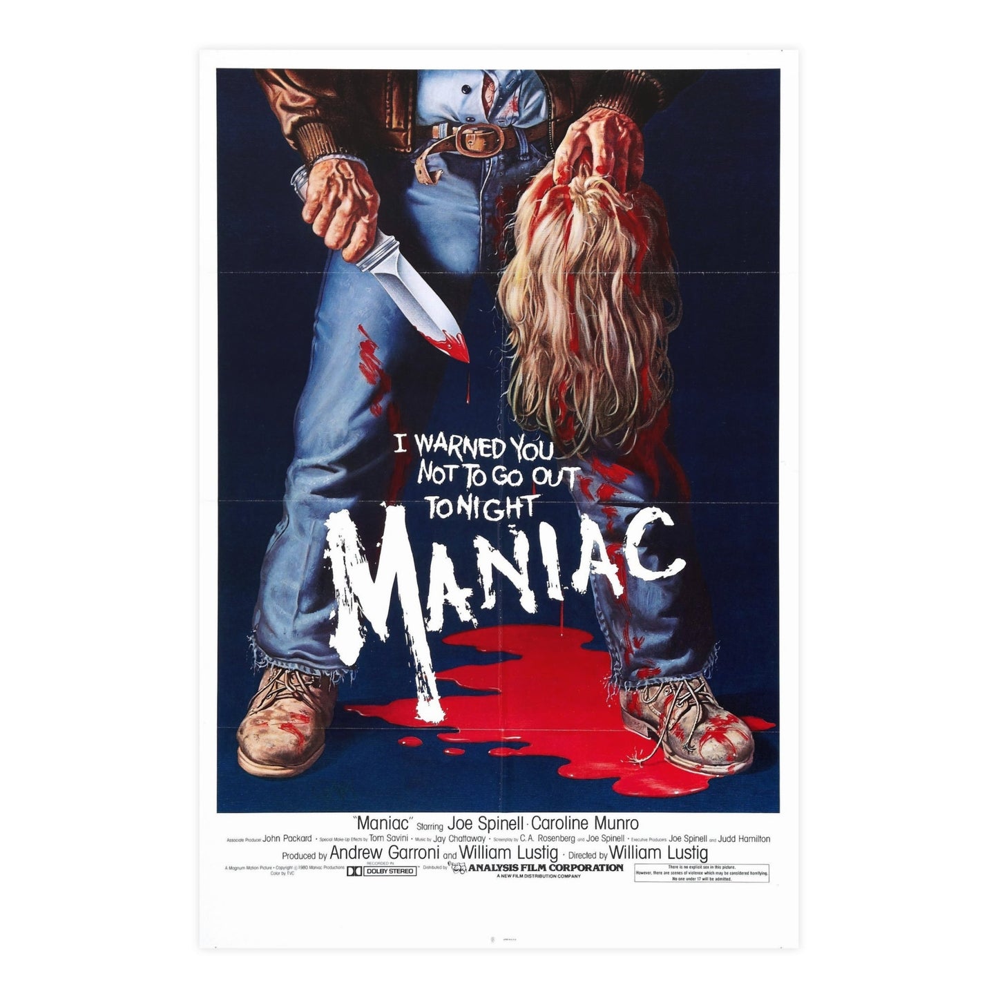 MANIAC 1980 - Paper Movie Poster-24″ x 36″ (Vertical)-The Sticker Space