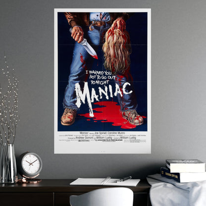 MANIAC 1980 - Paper Movie Poster-The Sticker Space