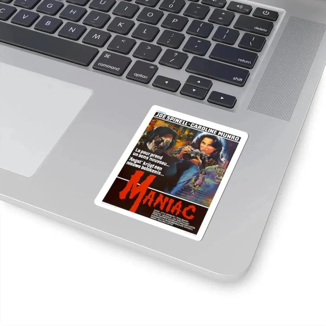MANIAC (BELGIAN) 1980 Movie Poster - STICKER Vinyl Kiss-Cut Decal - The Sticker Space