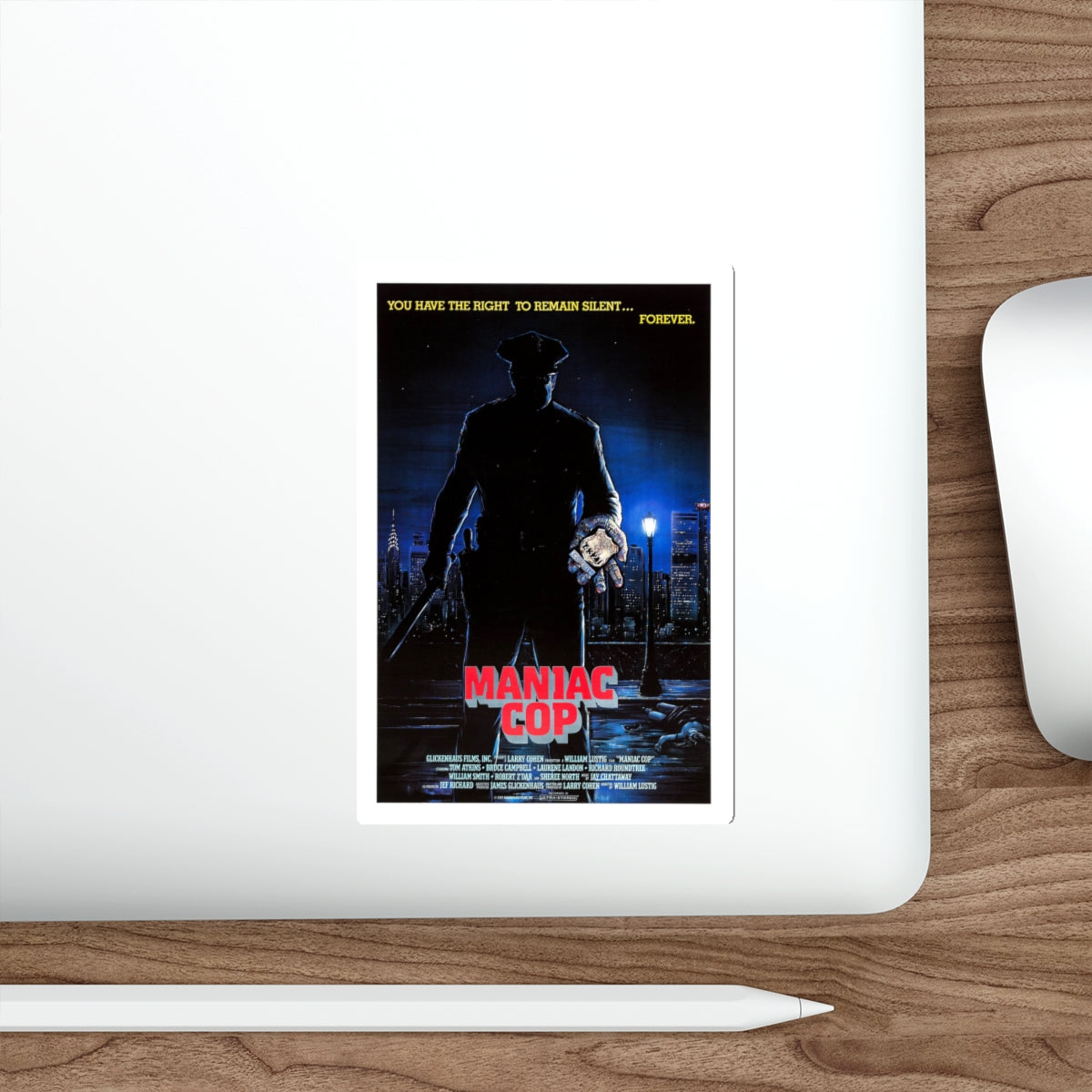 MANIAC COP 1988 Movie Poster STICKER Vinyl Die-Cut Decal-The Sticker Space