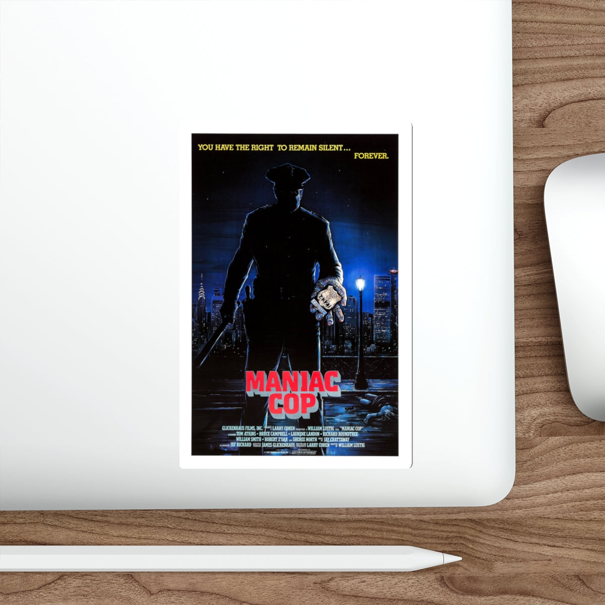 MANIAC COP 1988 Movie Poster STICKER Vinyl Die-Cut Decal-The Sticker Space