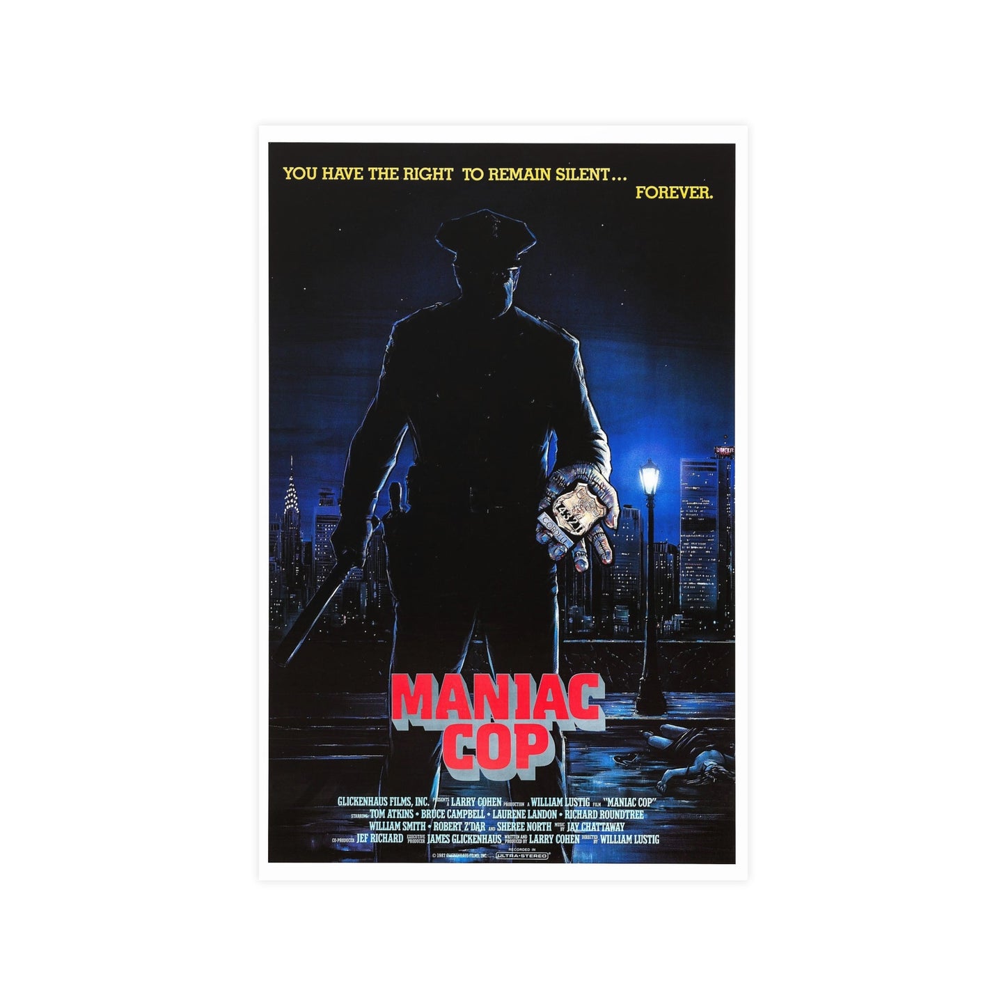 MANIAC COP 1988 - Paper Movie Poster-11″ x 17″ (Vertical)-The Sticker Space